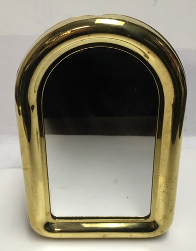 Brass mirror new hang - new, table