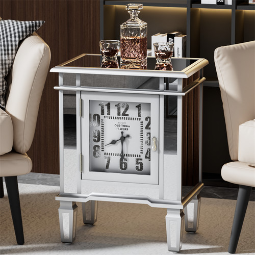 Modern mirrored nightstand - modern,